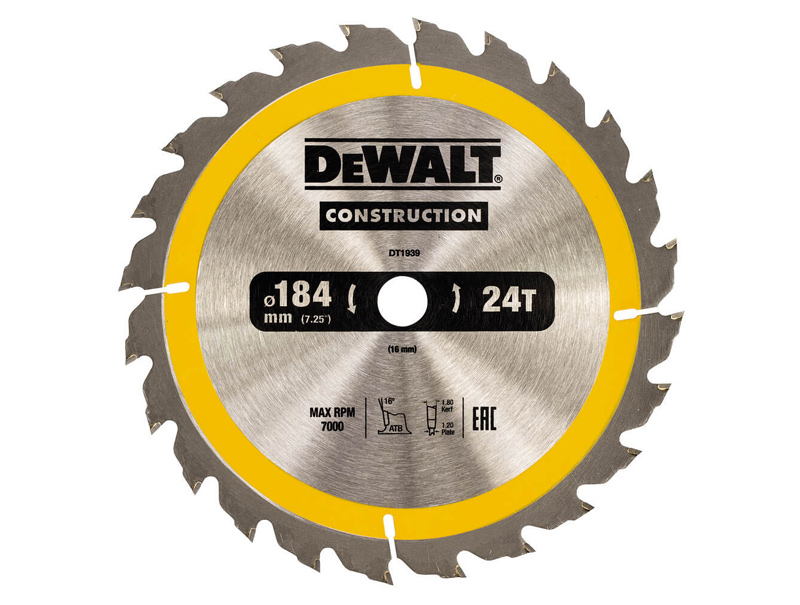 Пильный диск Construction DeWALT DT1939