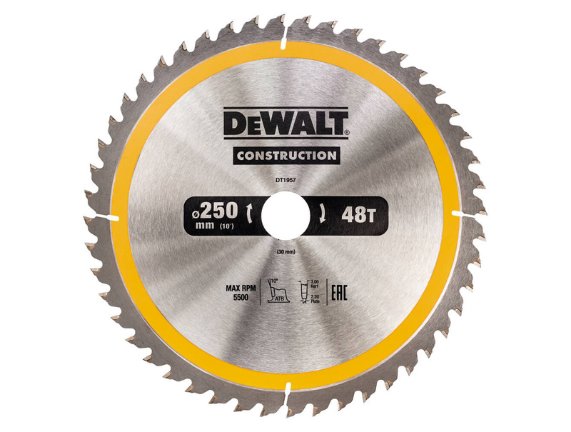 Пильный диск Construction DeWALT DT1957