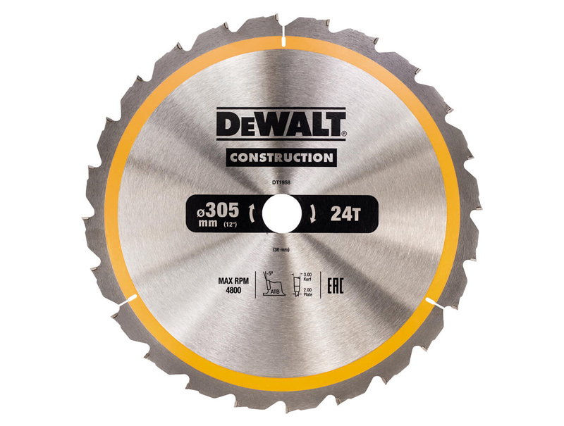 Пильный диск Construction DeWALT DT1958