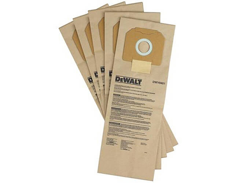 Мешки одноразовые бумажные для пылесоса DeWALT DWV9401