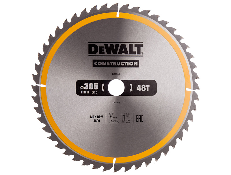 Пильный диск (305х30мм) DeWALT DT1959