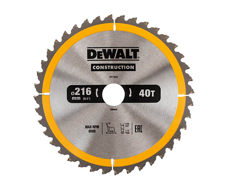 Пильный диск Construction DeWALT DT1953