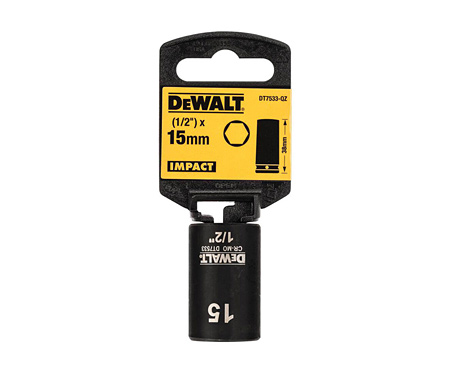 Головка торцева коротка ударна IMPACT DeWALT DT7533