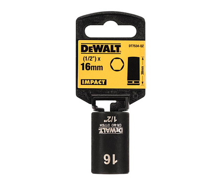 Головка торцева коротка ударна IMPACT DeWALT DT7534