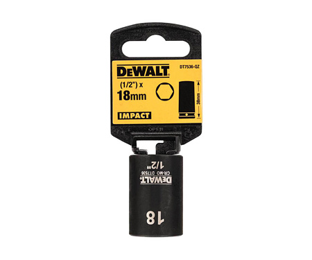 Головка торцева коротка ударна IMPACT DeWALT DT7536