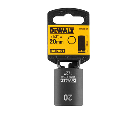Головка торцевая ударная короткая IMPACT DeWALT DT7538