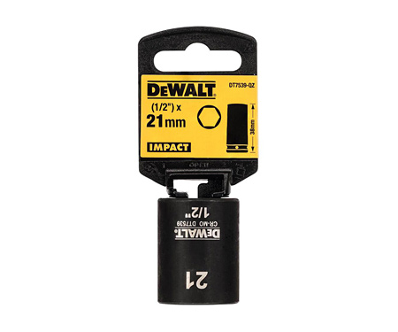 Головка торцева коротка ударна IMPACT DeWALT DT7539