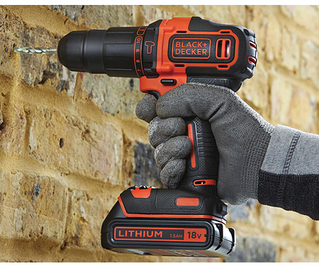 Ударний дриль-шурупокрут BLACK&DECKER BDCHD18KB