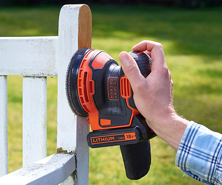 Акумуляторна ексцентрикова шліфувальна машина BLACK&DECKER BDCROS18