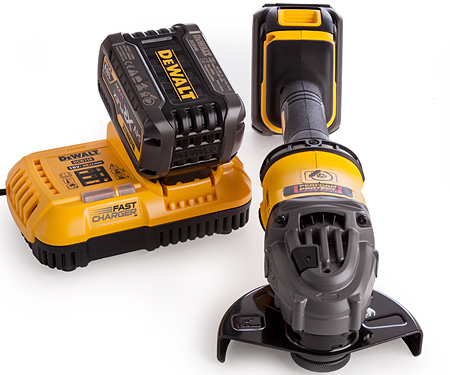 Акумуляторна кутова шліфувальна машина 125 мм DeWALT DCG414T2