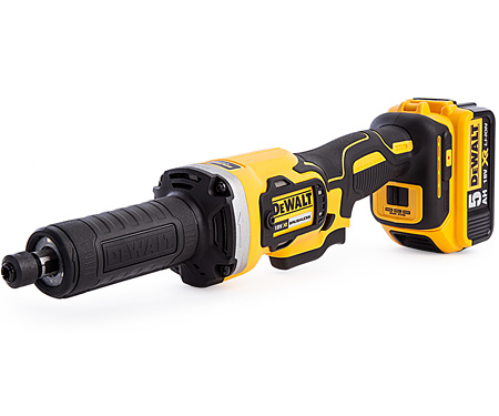Акумуляторна прямошліфувальна машина DeWALT DCG426P2