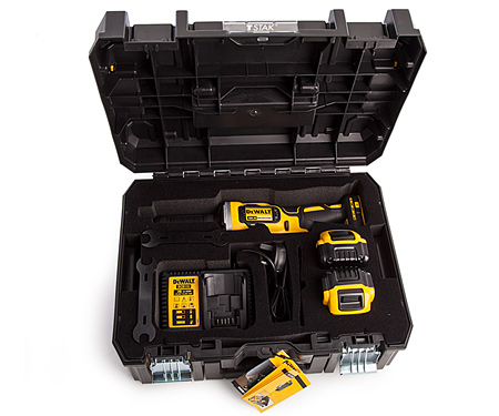Акумуляторна прямошліфувальна машина DeWALT DCG426P2