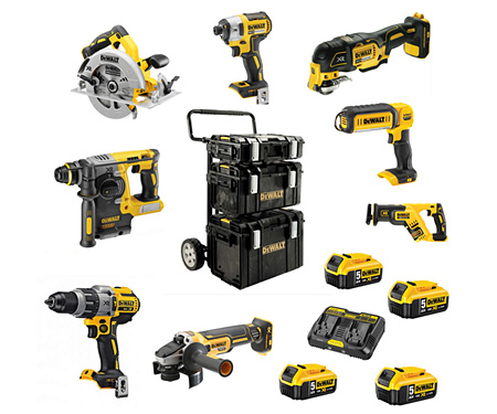 Набір акумуляторних інструментів DeWALT DCK853P4