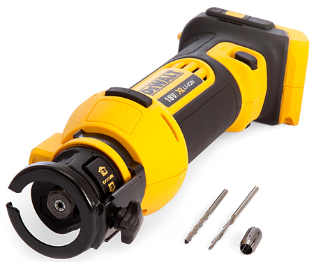 Аккумуляторный фрезер для вырезания гипсокартона DeWALT DCS551N