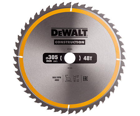 Пильный диск (190х30мм) DeWALT DT1945